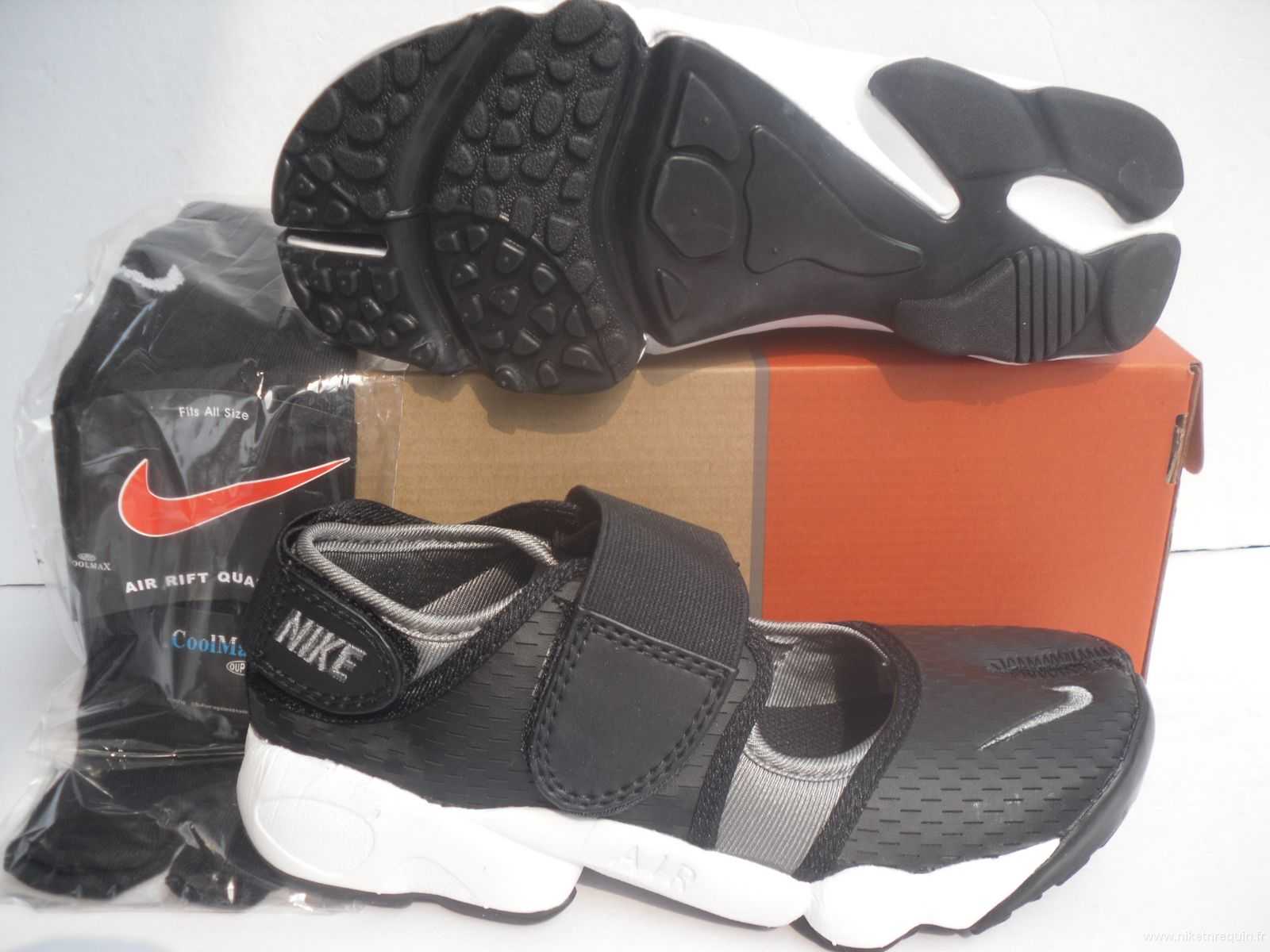 Nouveau style de popularite de baskets Nike Shox Rift noire (1)